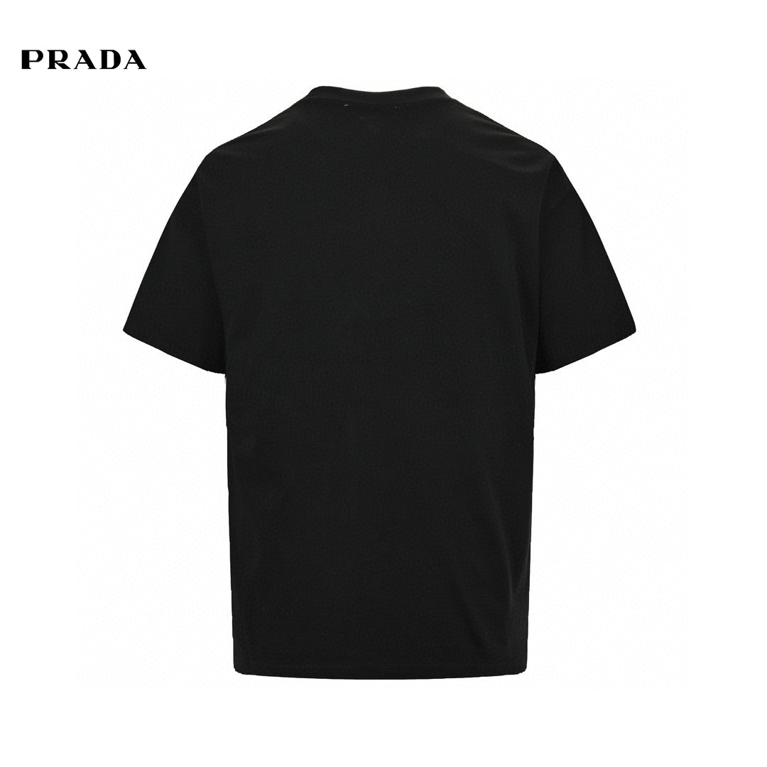 Pra*a milano logo black t-shirt