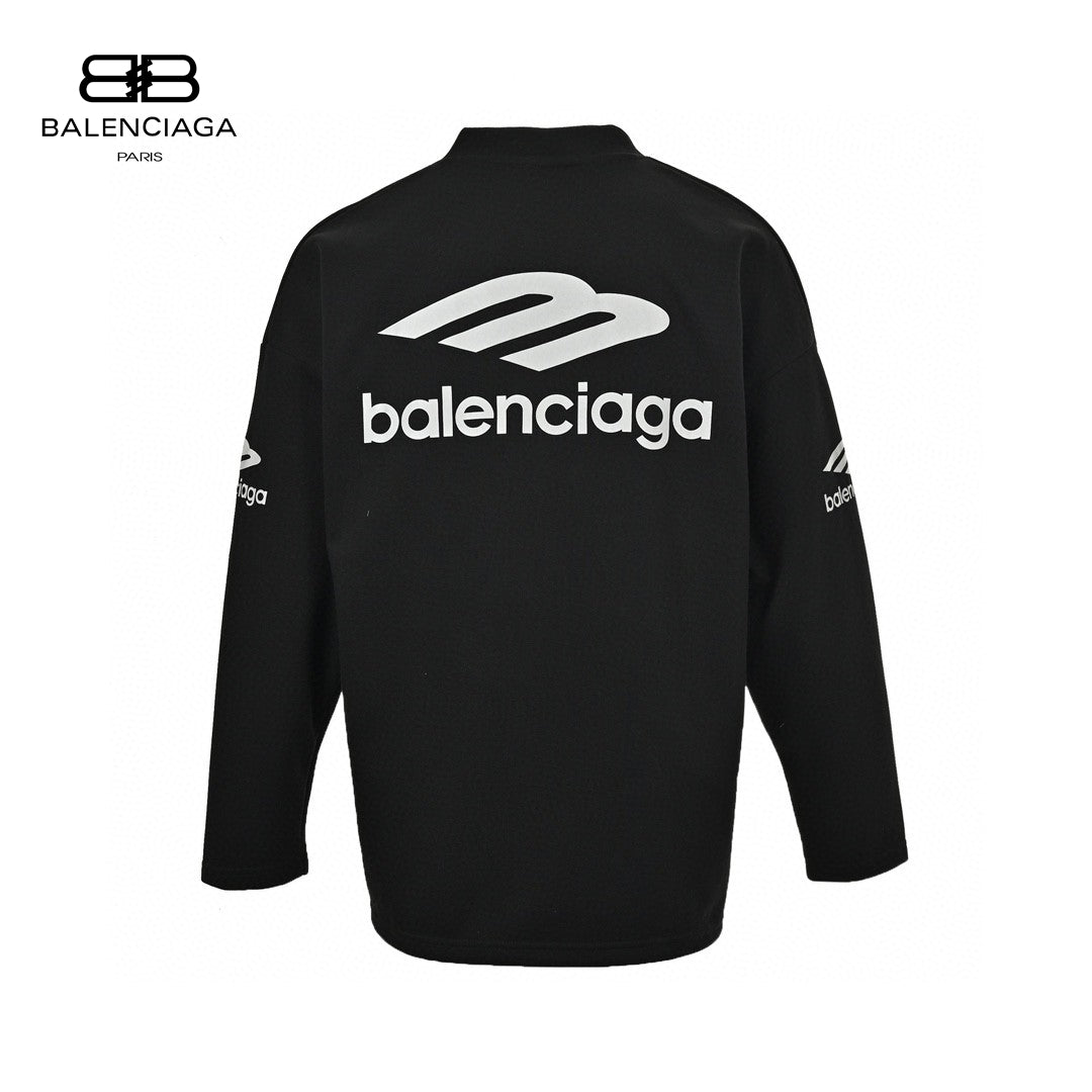 Ba*len*cia*ga long sleeve logo shirt - black