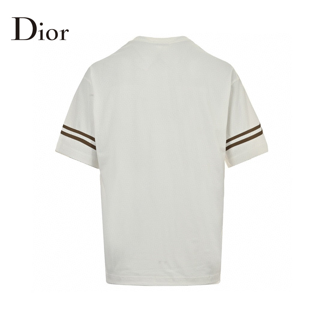 Dior White and Brown T-Shirt