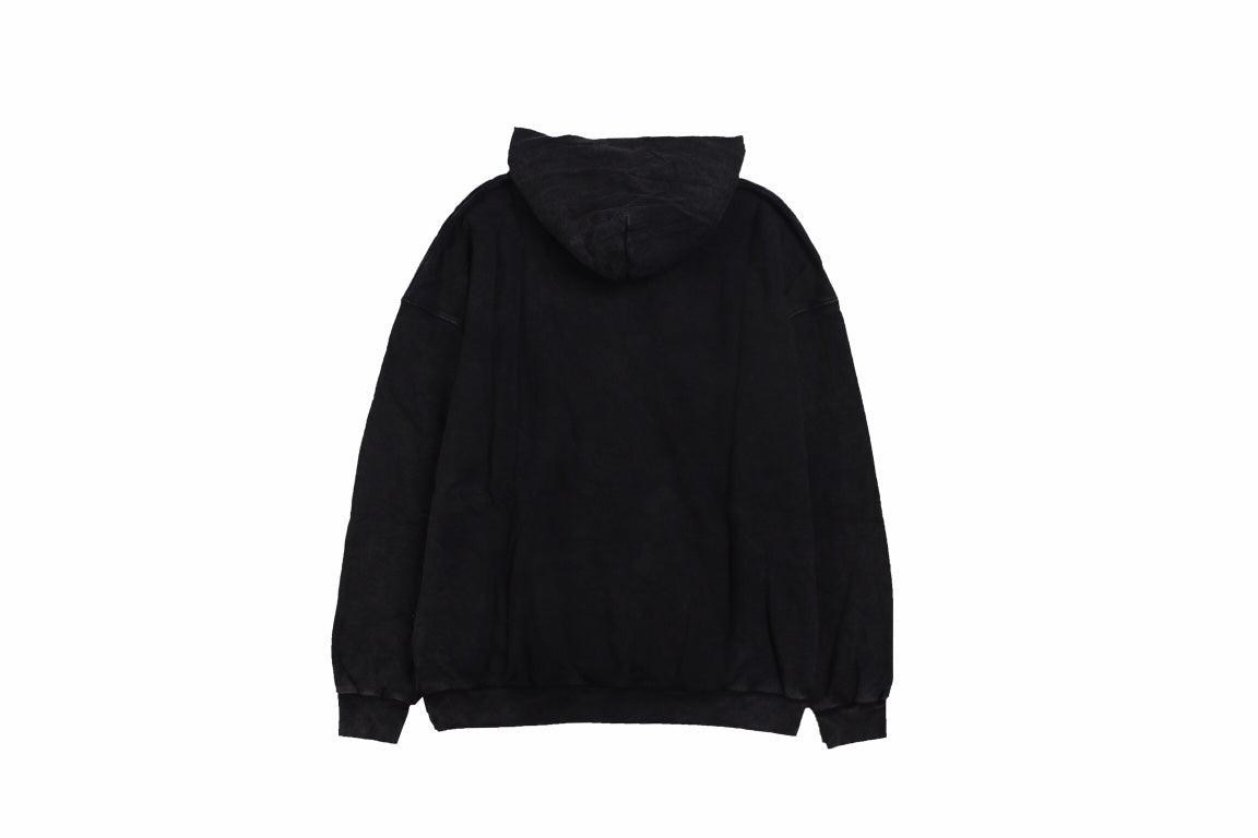 Ba*len*cia*ga black oversized hoodie