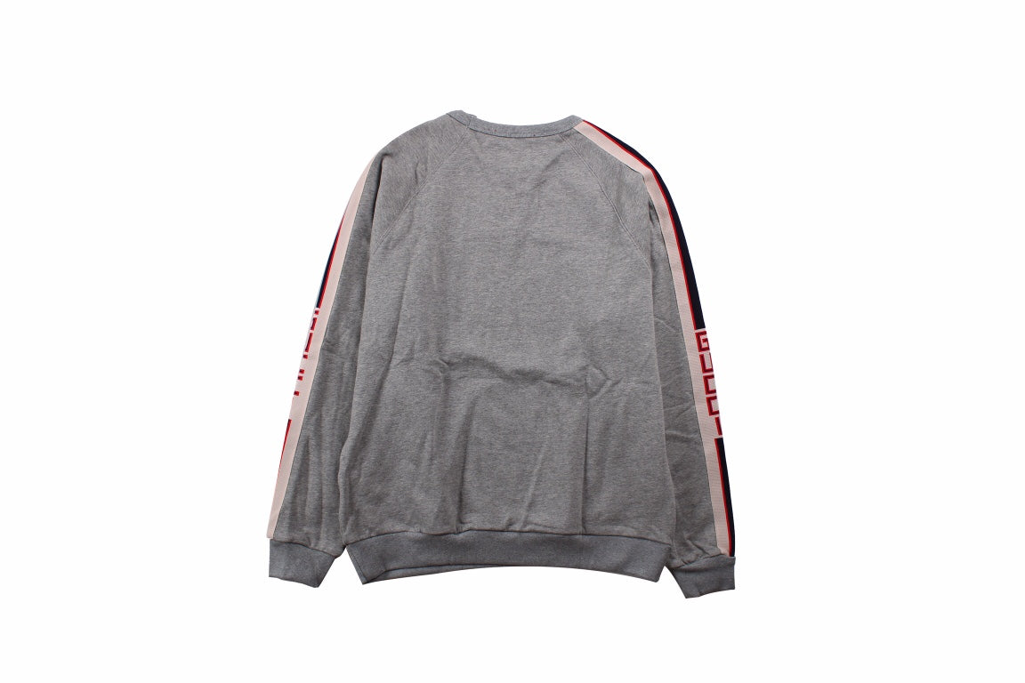 G*u*i grey sweatshirt with stripe detail