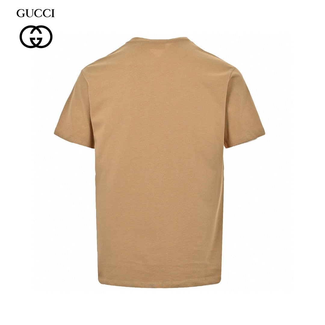 G*u*i tan t-shirt with firenze 1921 logo