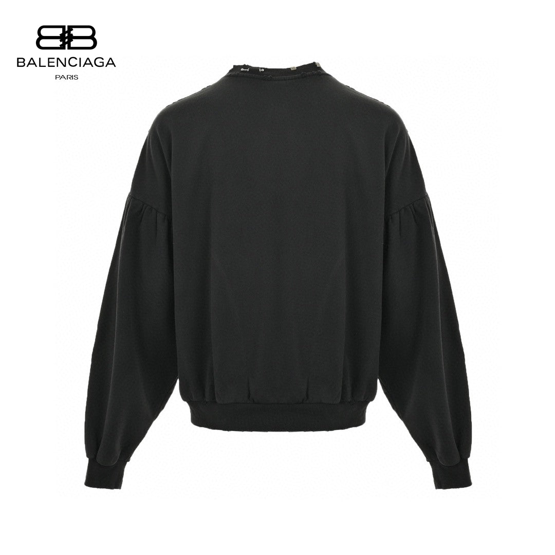 Ba*len*cia*ga embellished collar sweatshirt