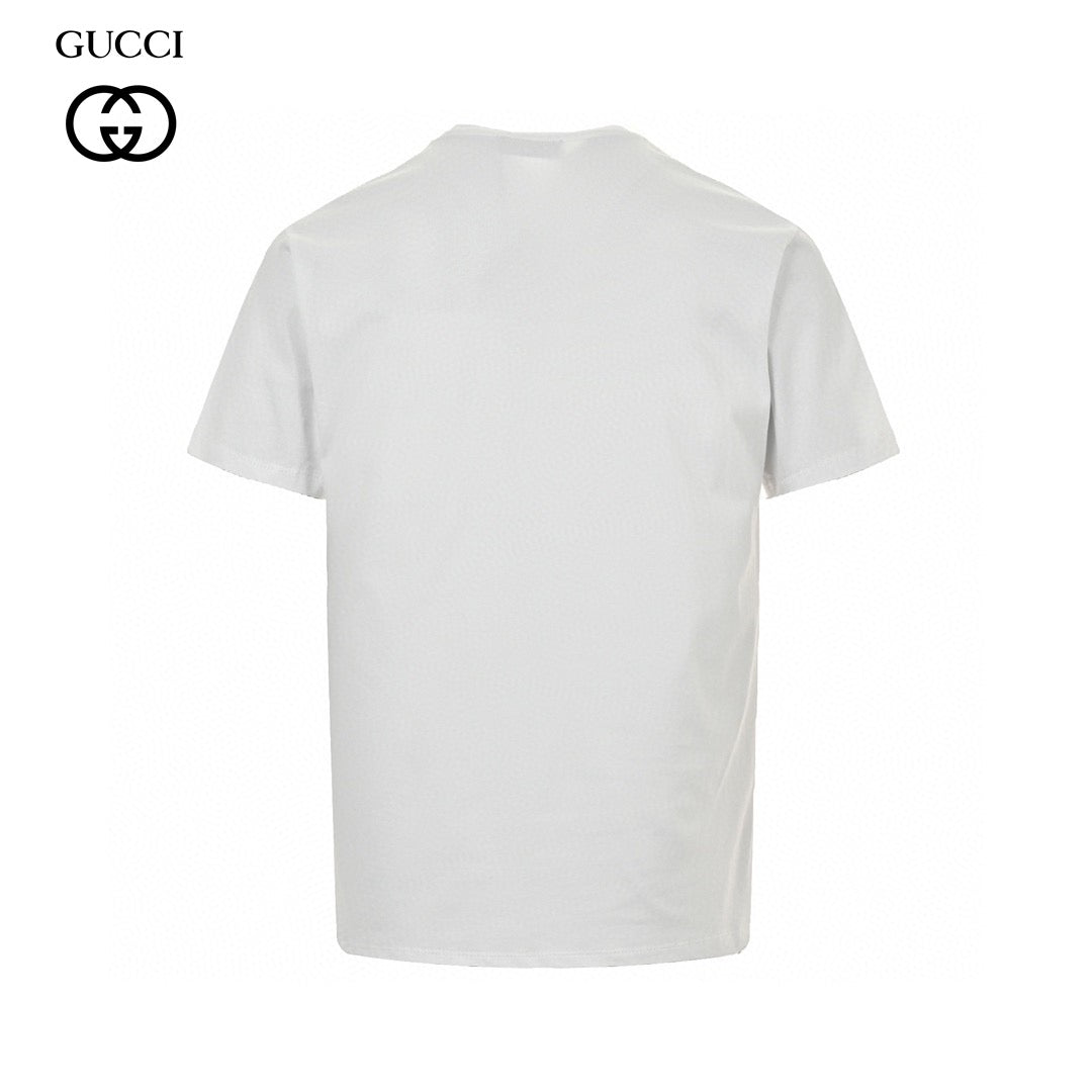 G*u*i white t-shirt with firenze 1921 logo