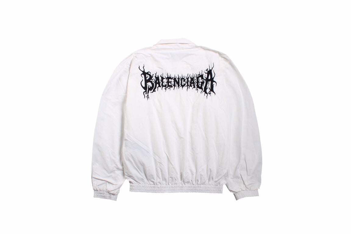 Ba*len*cia*ga white zip-up jacket