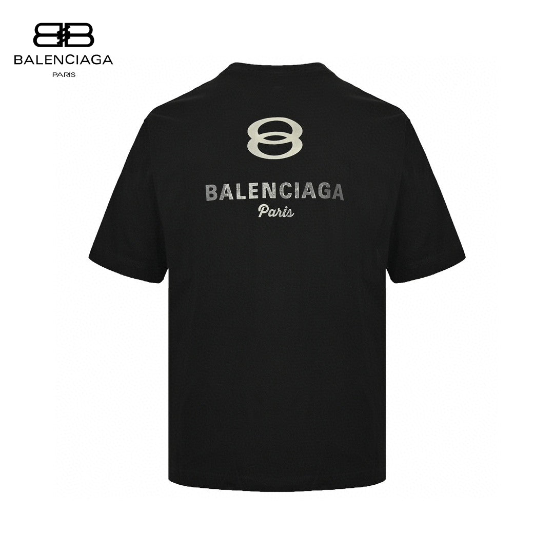 Ba*len*cia*ga oversized '8' logo t-shirt (black)