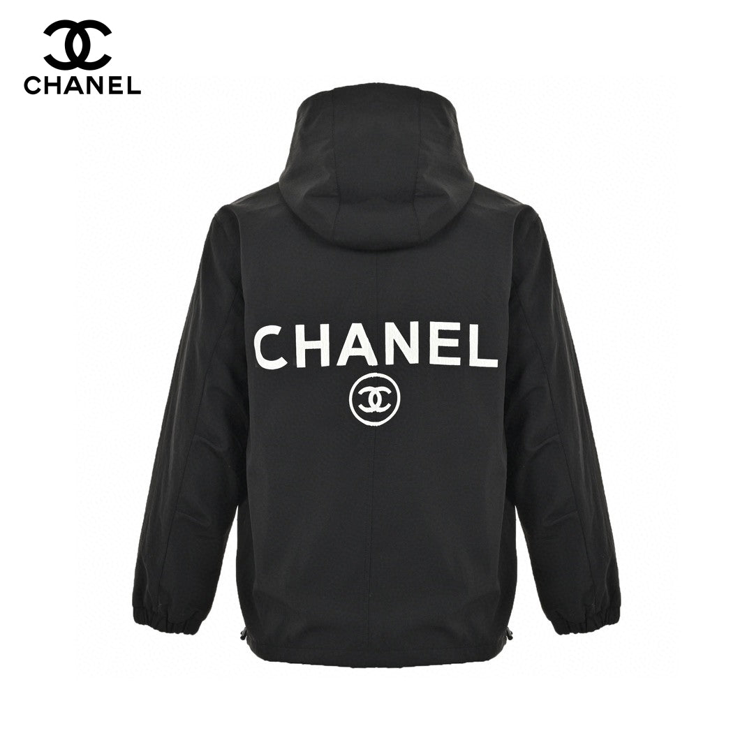 Chanel Two-Tone Hooded Jacket