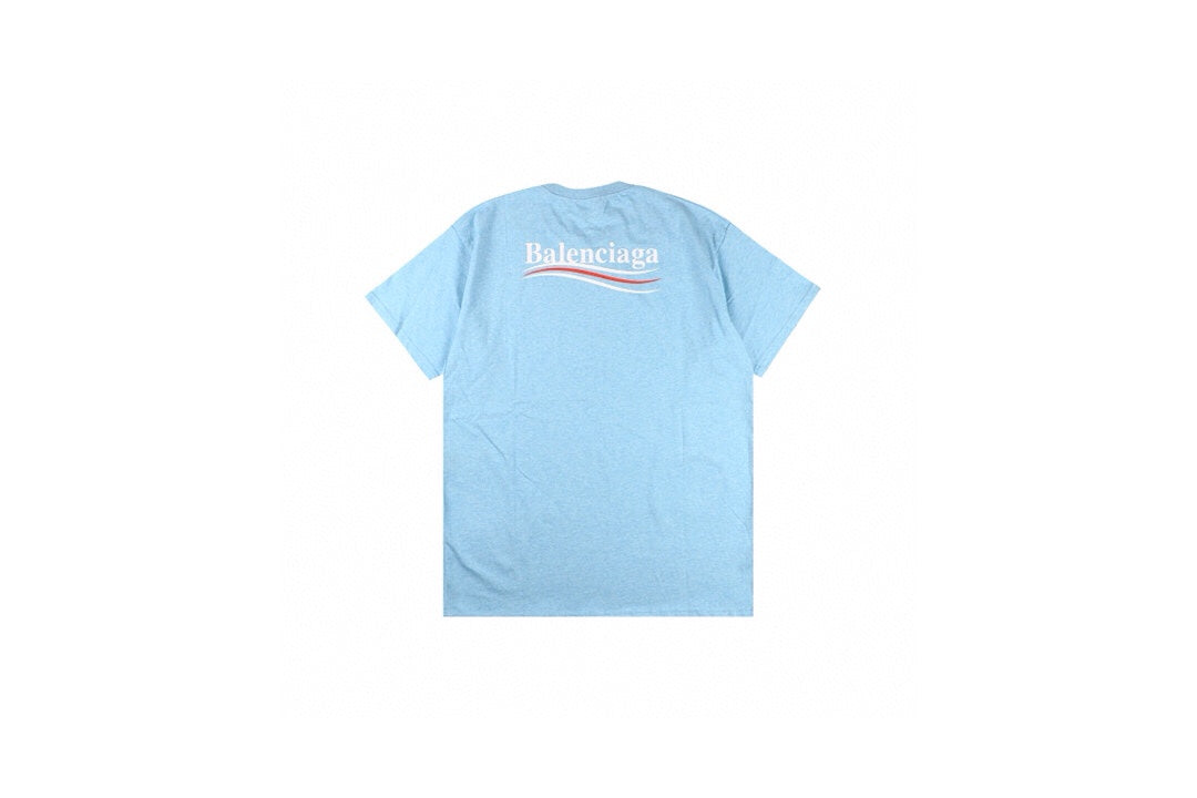 Ba*len*cia*ga basic logo t-shirt - light blue