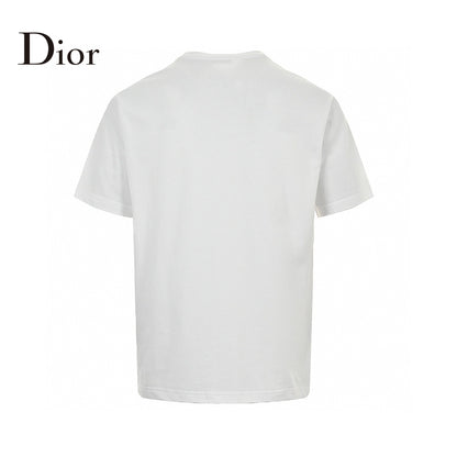 Dior Embroidered CD Logo T-Shirt (White)