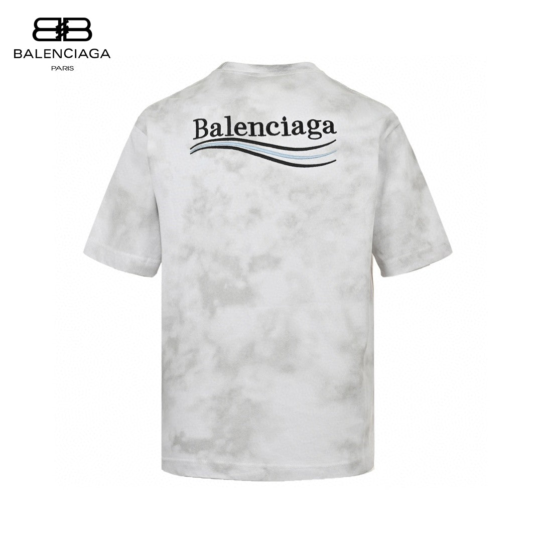 Ba*len*cia*ga tie-dye logo t-shirt (white)