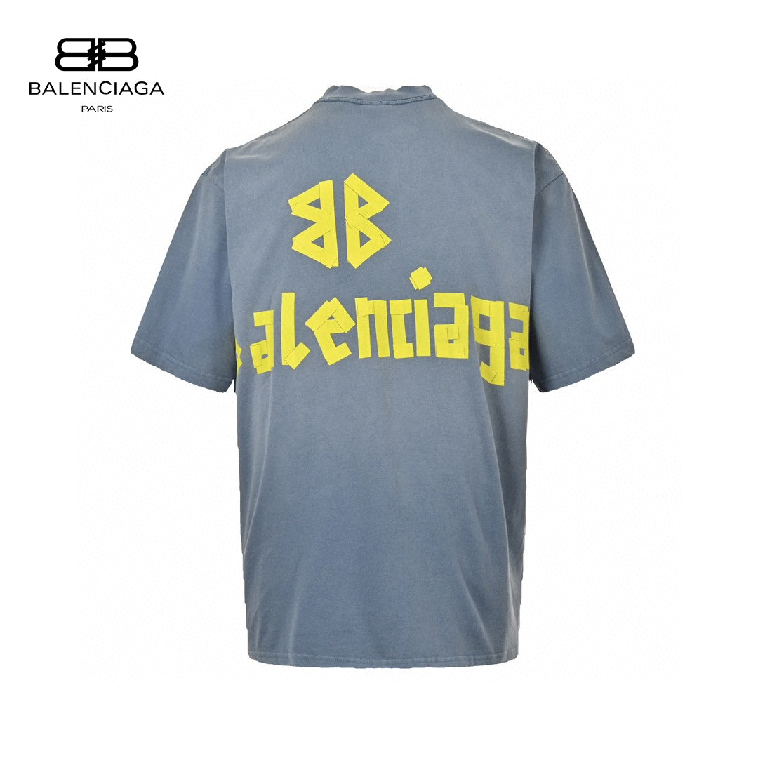 Ba*len*cia*ga vintage logo t-shirt (blue)