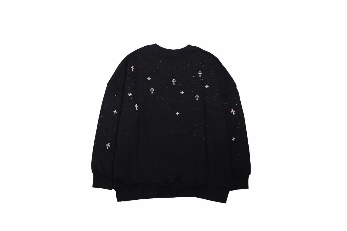 Ba*len*cia*ga embellished sweatshirt - black