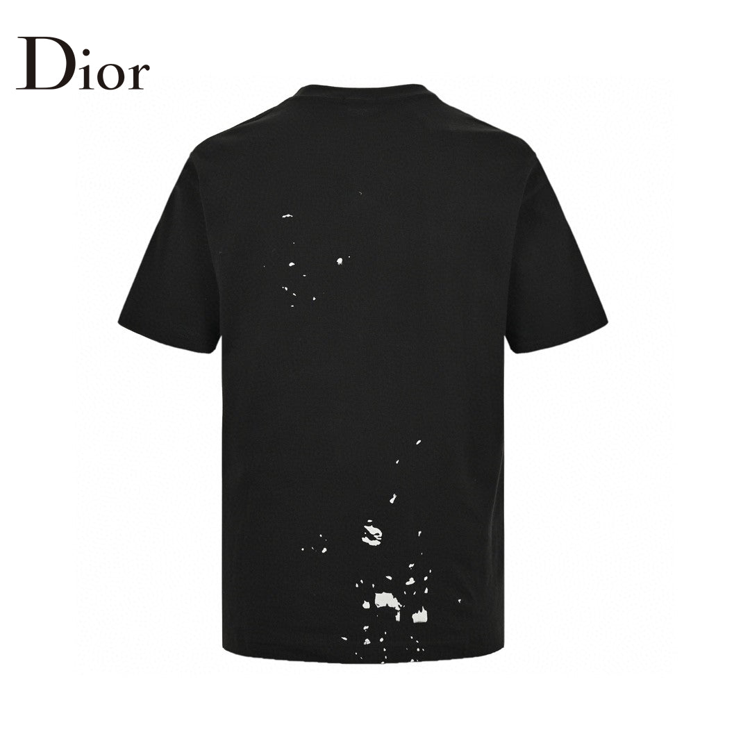 Dior Artistic Splatter T-Shirt (Black)