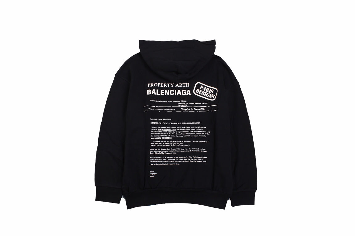 Ba*len*cia*ga paris team hoodie