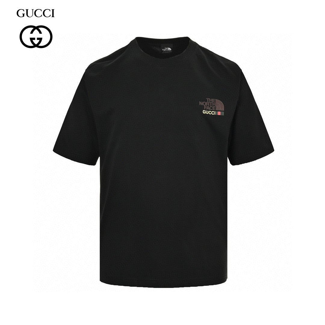 the north face x G*u*i nature print t-shirt (black)