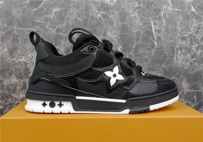 LOUIS VUITTON LV SKATE SNEAKER BLACK WHITE - Prime Reps