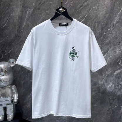 Chrome Hearts Classic Crewneck T-Shirt in White/Black/Green