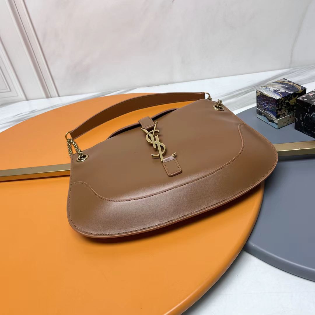 Saint Laurent Brown Shoulder Bag