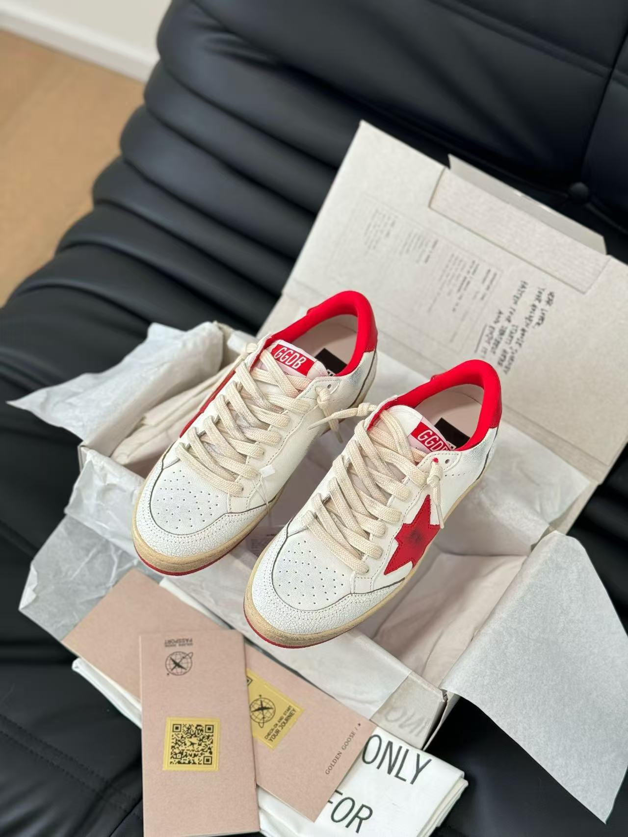 Golden Goose Super-Star Red Leather Sneaker