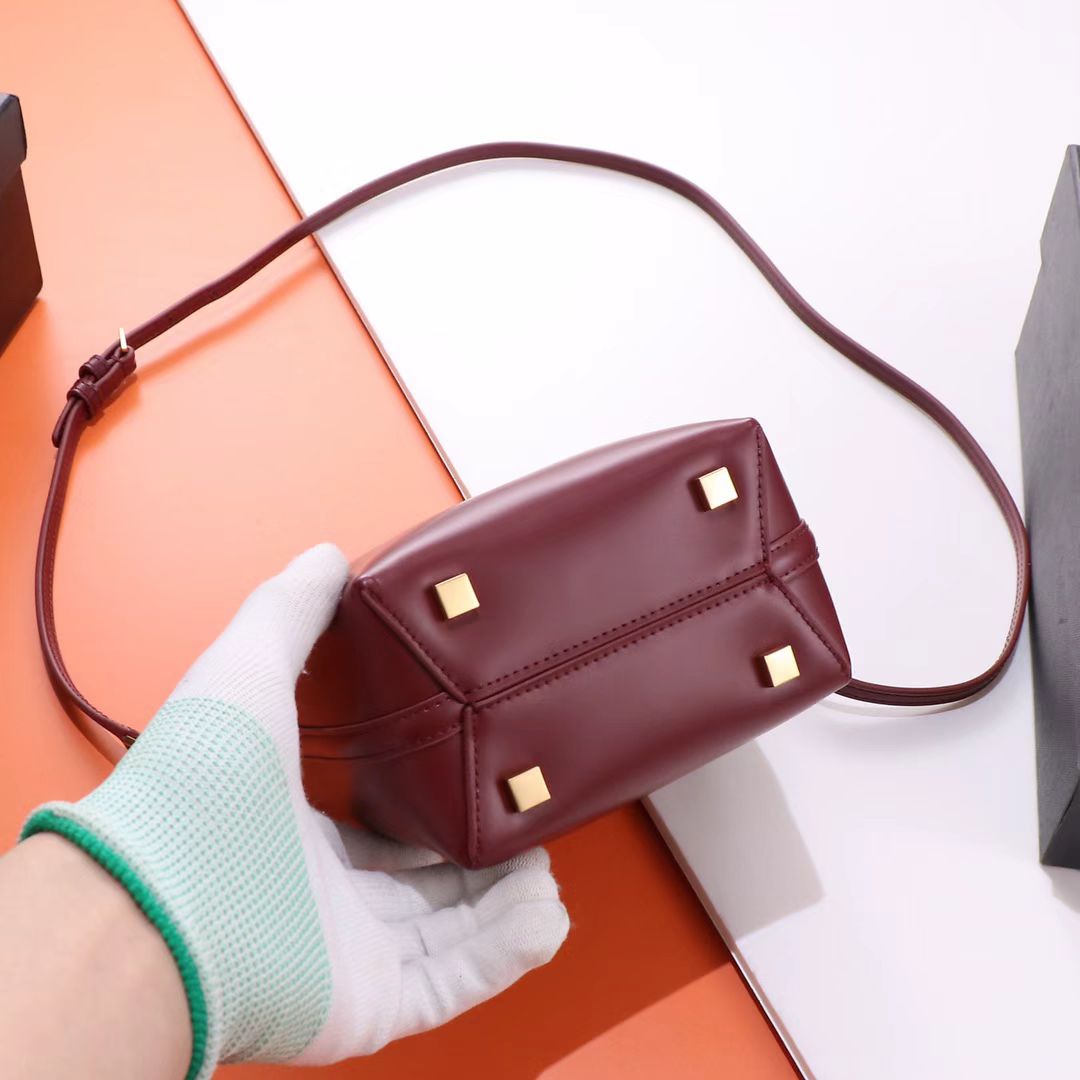 Saint Laurent Burgundy Lambskin Bag