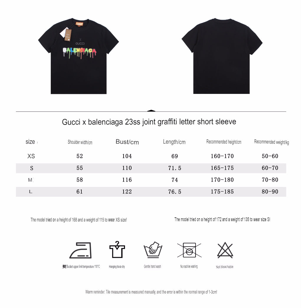 Gucci x Balenciaga Drip Logo T-Shirt