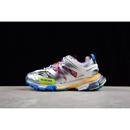 BALENCIAGA TRACK x LEATHER FREE WHITE SILVER MULTI - Prime Reps