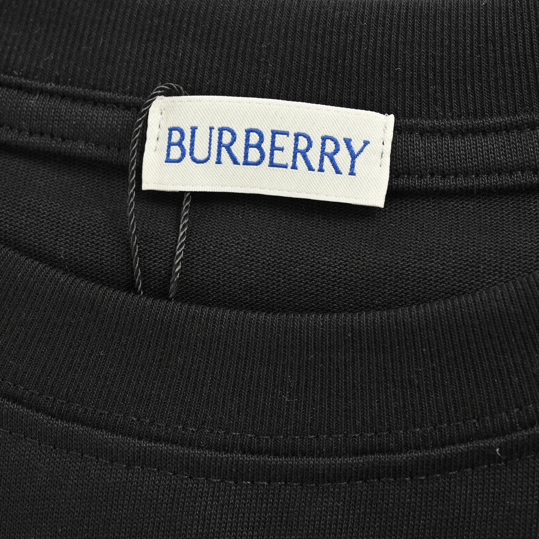 Burberry Black T-Shirt with Pear Graphic