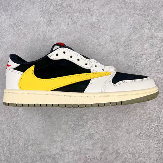 Nike Air Jordan 1 Low – White / Varsity Yellow / Black