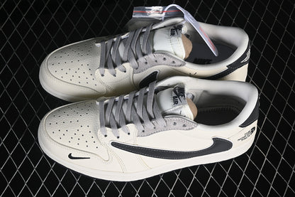 AIR JORDAN 1 LOW "GREY / BEIGE / BLACK"