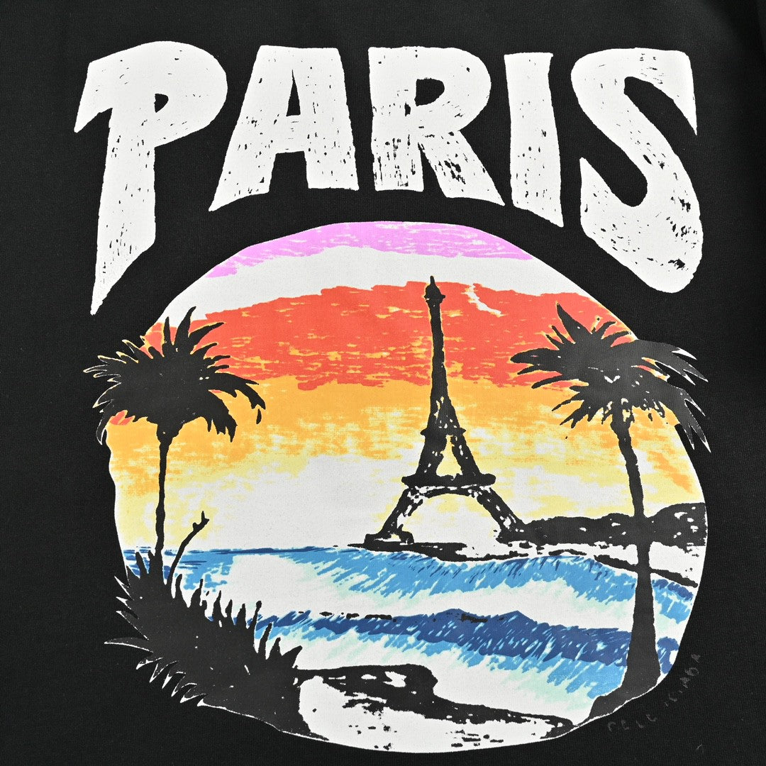 Ba*len*cia*ga t-shirt - paris graphic