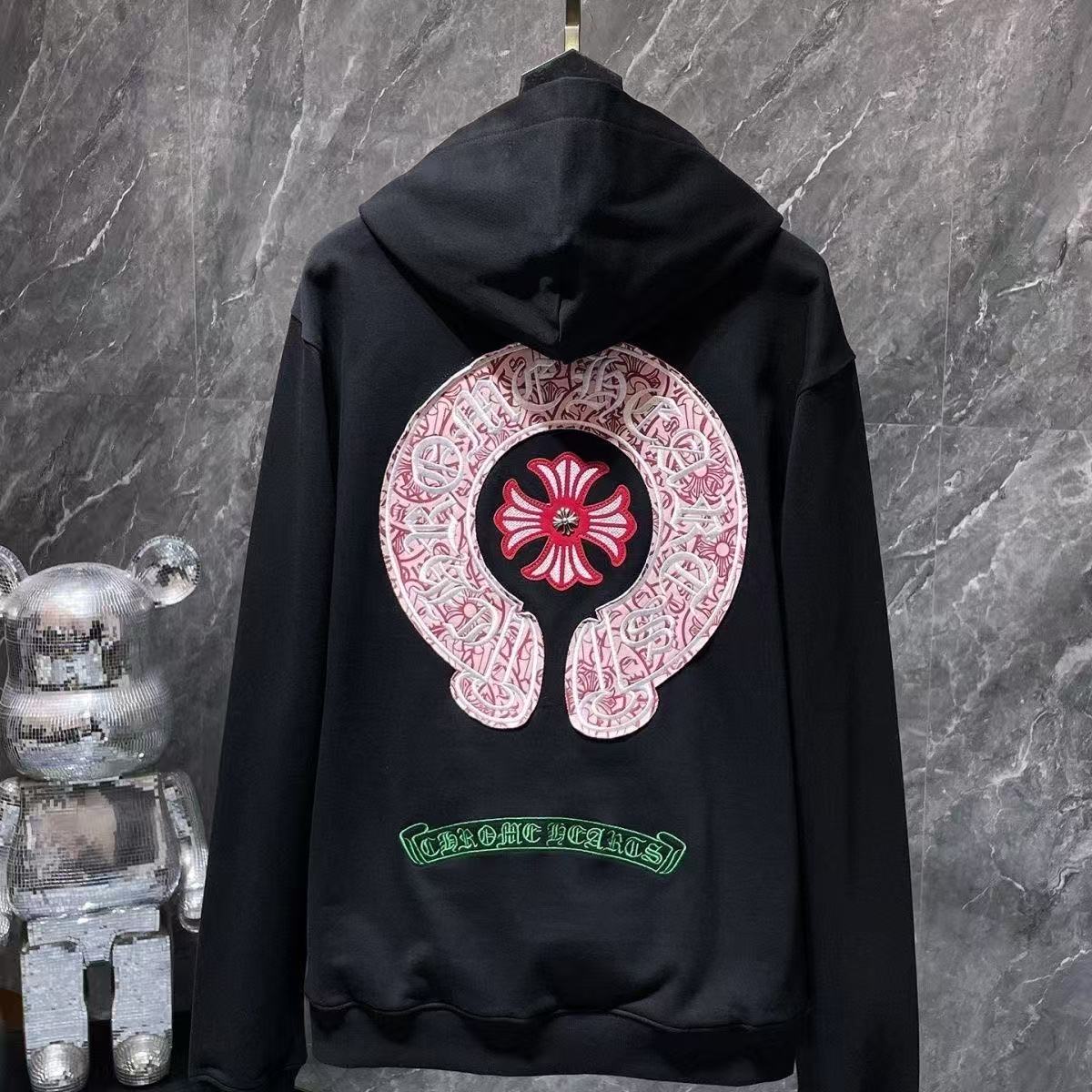 Chrome Hearts Classic Crewneck Sweatshirt in Black/Red/Green