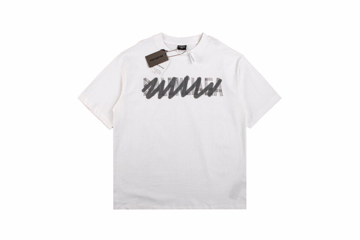 Ba*len*cia*ga "graffiti logo" t-shirt