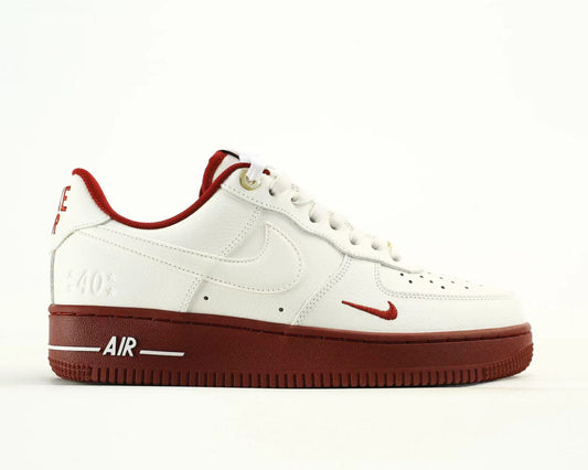 Nike Air Force 1 “Off-White/Red” – Vintage-Inspired Streetwear Classic