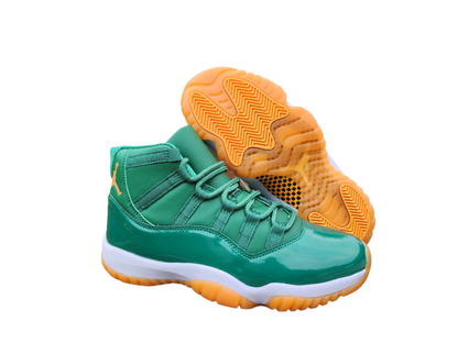 JORDAN 11 Green and Orange