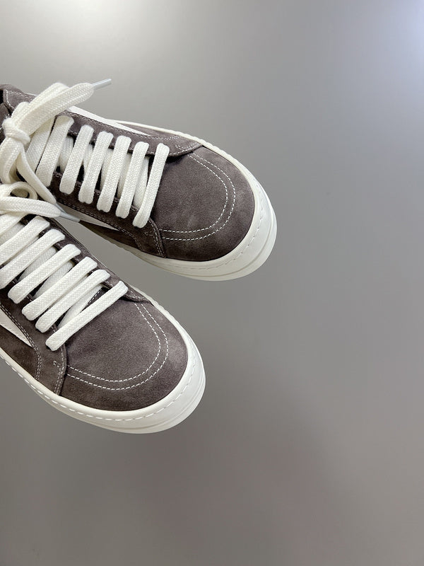 Rick Owens Low-Top Sneakers - Grey Suede