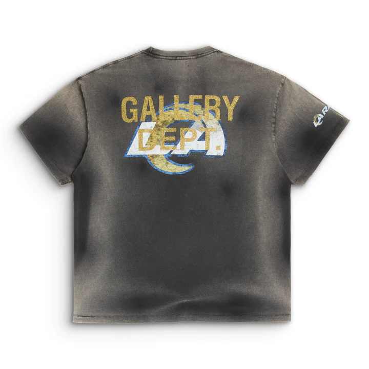 Gallery Dept. x LA Rams Sun Faded Black Tee