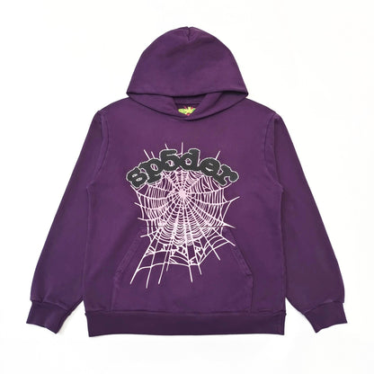 Sp5der Web Hoodie Purple