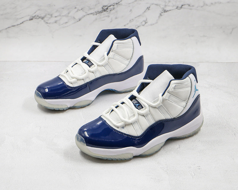 AIR JORDAN 11 RETRO WIN LIKE 82 WHITE/MIDNIGHT NAVY-UNIVERSITY BLU