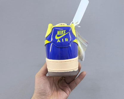 Nike Air Force 1 "Two-Tone Blue/Yellow" – Bold Contrast Styling