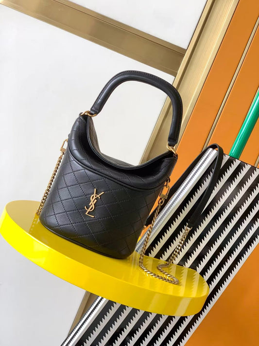 Saint Laurent Black Bucket Bag
