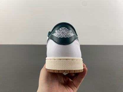 Air Jordan 1 Low "White/Green Rubber"