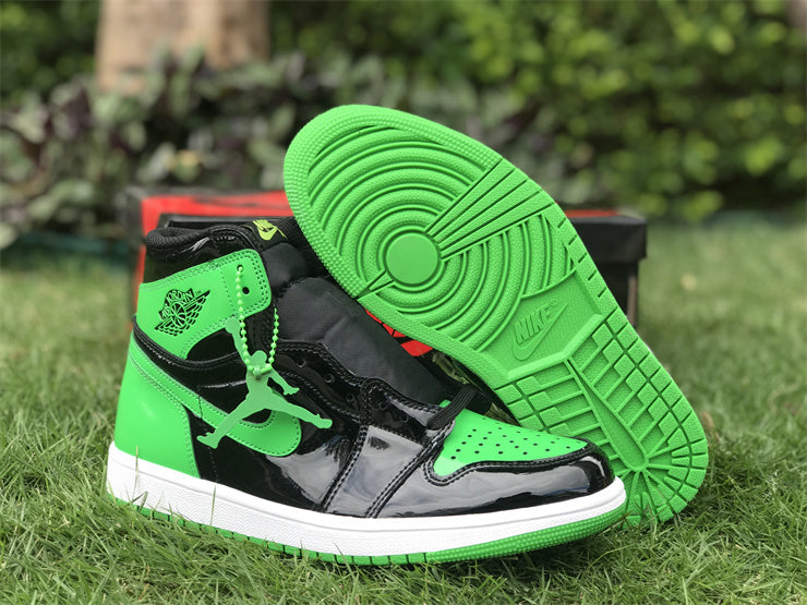 Air Jordan 1 Retro High OG "Black/Green Patent"