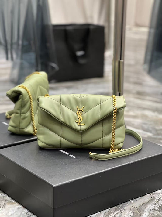 Saint Laurent Avocado Green Crossbody Bag