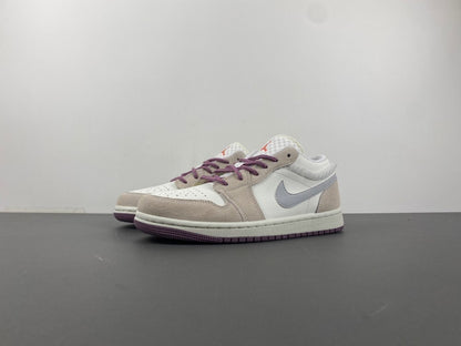 Air Jordan 1 Low "Heather Grey / Violet"