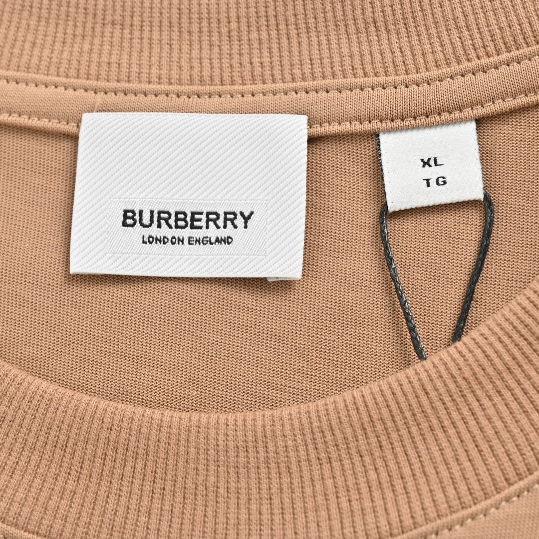 Burberry Beige T-Shirt with Graphic Text