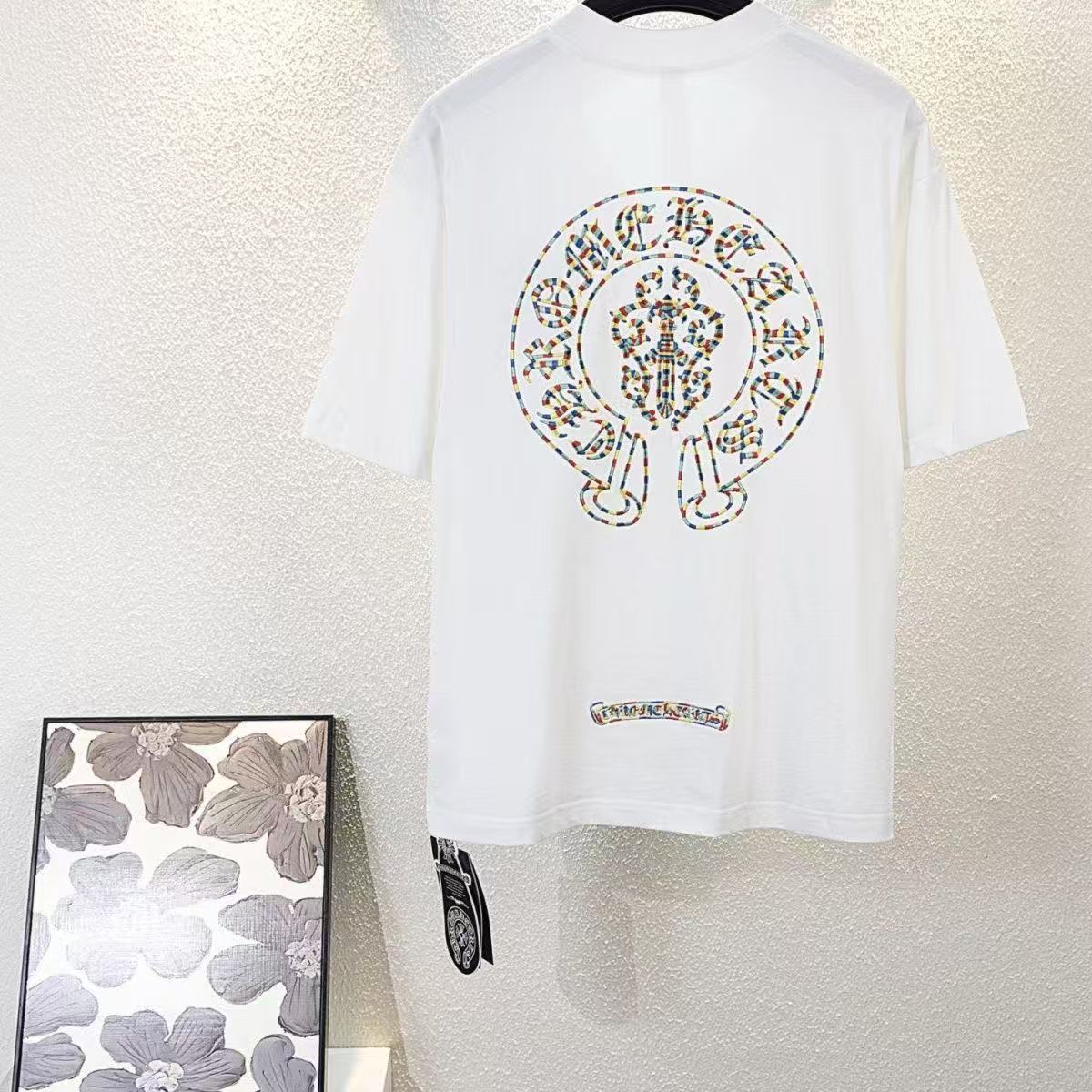 Chrome Hearts Classic Crewneck T-Shirt in White Multicolor