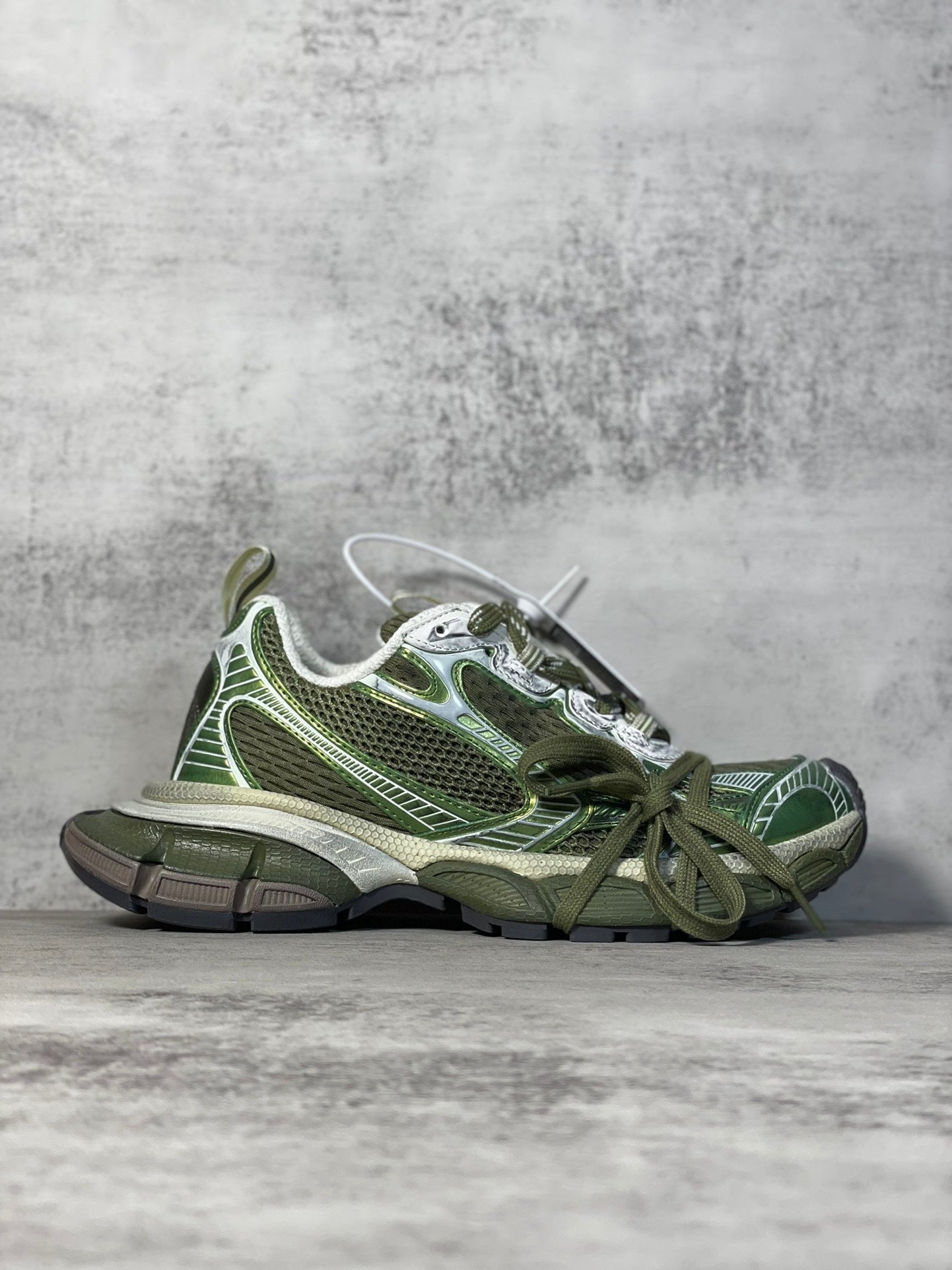 Balenciaga Sneaker in Olive Green: Tactical Avant-Garde
