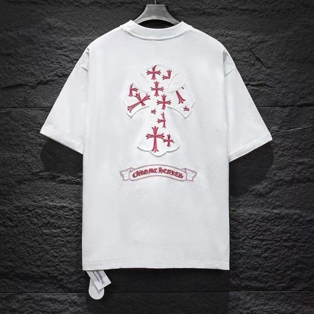 Chrome Hearts T-shirt in White/Pink: Soft Provocation