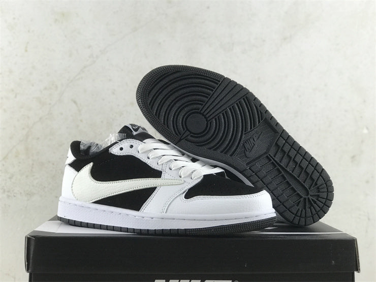 Air Jordan 1 Low WMNS "Black/White Reverse Swoosh"