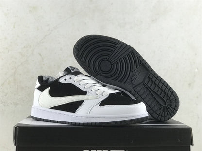 Air Jordan 1 Low WMNS "Black/White Reverse Swoosh"